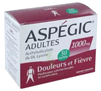 Aspegic Adultes 1000 Mg, Poudre Pour Solution Buvable En Sachet-dose 30 à OLIVET