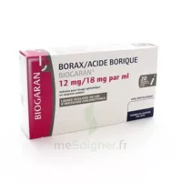 Borax/acide Borique Biogaran 12 Mg/18 Mg/ml, Solution Pour Lavage Ophtalmique En Récipient Unidose à OLIVET