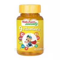 Nat&form Junior Ours Gomme Oursons 9 Vitamines B/60 à OLIVET