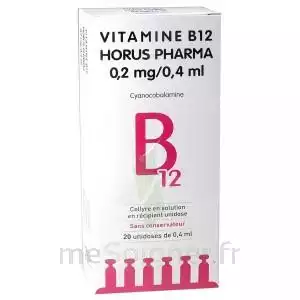 Vitamine B12 Horus Pharma 0,05 % Collyre Sol En Récipient Unidose 20unid/0,4ml à OLIVET
