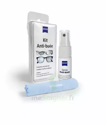 Zeiss Kit Spray Antibuée Fl/15ml + Tissu Microfibres à OLIVET