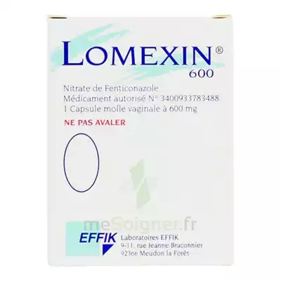 Lomexin 600 Mg Caps Molle Vaginale Plq/1 à OLIVET